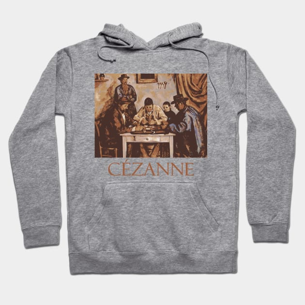 The Card Players (1895) by Paul Cezanne Hoodie by Naves